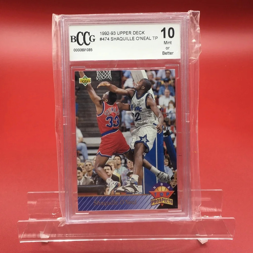 1993 Upper Deck Shaquille O’Neal Gem 10 Card #474